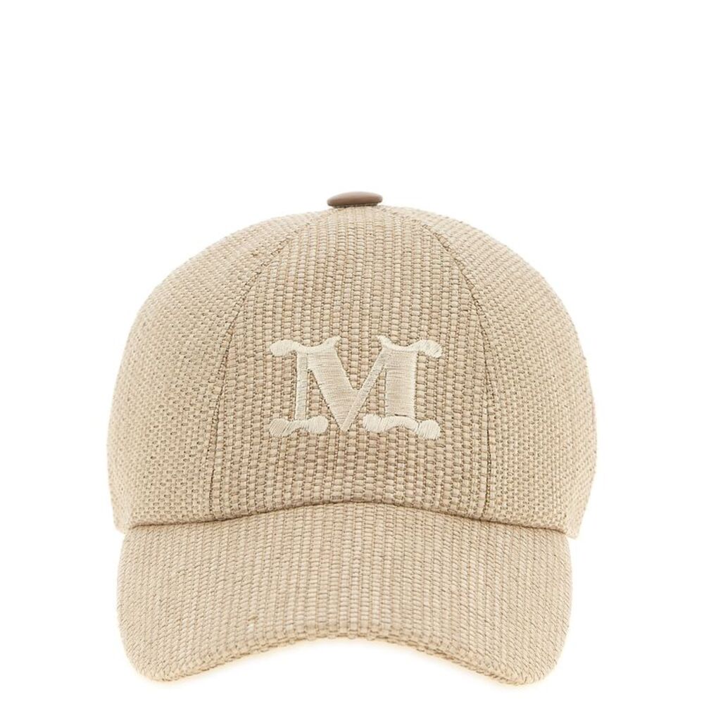 Max Mara Beige Cotton Cap (Baseball Women's Hat)
